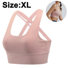 (style2692) 1 PCS Women High Impact Sports Bras Criss Cross Back Sexy Running Bra