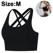 (style2687) 1 PCS Women High Impact Sports Bras Criss Cross Back Sexy Running Bra