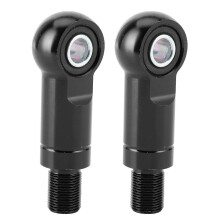 Pair of 10mm Hole Air Shock Absorber Adapter Damper Height Increase for Motorcycle ATVs OffRoads(TypeB Black 95mm/3.7in )