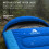 Voyager Sleeping Bag for Adults, Versatile 3-4 Season Temperature, Blue 5