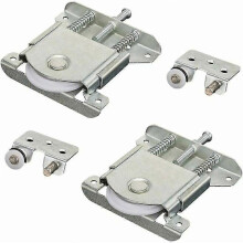 Sliding Door Casters for Wardrobe or Cabinet, Set of 2