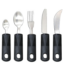 Extra Wide Handles Easy Grip Cutlery Set, Chunky Handles, Grips Disability Ideal Dining Aid for Elderly Disabled Arthritis Parkinson's