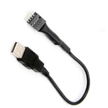 9-nastainen USB-urosliitin yksittäiseen USB-tyypin A urosliittimeen_M