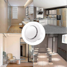 100 mm luftudsugning 160m3/t 10w, med kontraventil, høj luftgennemstrømningsventilator, energieffektiv, til badeværelse, køkken, toilet