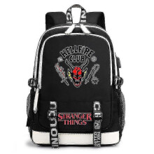 Hellfire Club skuldertaske rygsæk stor kapacitet studerende unisex skoletaske Stranger Things_M