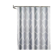 Douchegordijn 120x180 cm, waterdicht, wasbaar, schimmelwerend polyester, grijs_M