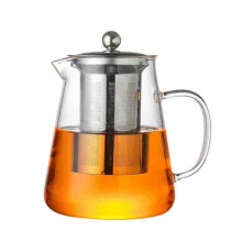 High borosilicate heat-resistant glass teapot thickened tea and water separation teapot transparent household simple teapot