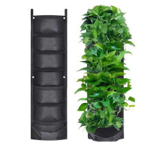 100*30cm 7-pocket vertical garden flower pot wall-mounted planting bag for flowers, vegetables and fruits, life gardening supplies