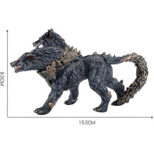 Tohovedede Eldrador Creatures Hellhound Toys Actionfigurer Mytiske væsner Legetøj til børn i alderen 7-12 år_M