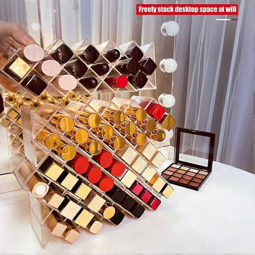 Fish Shape Lipstick Storage Tower Lip Gloss Storage Rack Makeup Dressing Table Dressing Table Display Stand 1
