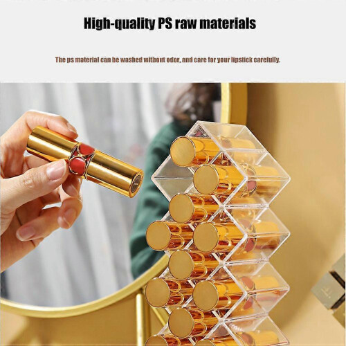 Fish Shape Lipstick Storage Tower Lip Gloss Storage Rack Makeup Dressing Table Dressing Table Display Stand 2