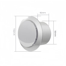 Extractor de aire de 100 mm, 160 m³/h, 10 W, con válvula antirretorno, ventilador extractor de alto flujo de aire, de bajo consumo ener