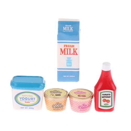 Maison de poupée Miniature créative, 5 pièces, nourriture de