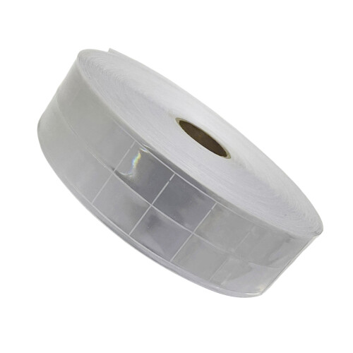 50m Reflective PVC Strips for Craft Projects and-5cm white
