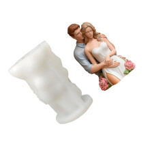 Reusable Silicone Mold for Crafting Beautiful Rose Couple Candle