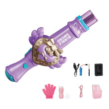 Machine à bulles pour enfants, pistolet à bulles,-Violet