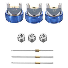 Kit di verniciatura a spruzzo pneumatico ad aria compressa a gravità, professionali e compatibili con ugelli HVLP da 1,4/1,7/2,0 mm._M