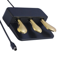 Portable ABS Sustain Pedal Universal Compatibility-Gold.