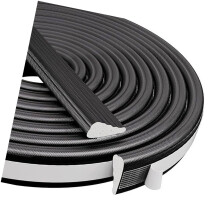 Auto Adhesive Weatherstrip for Sliding Window-Black 5 meters