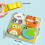 Puzzle mains sur blocs de bois, forme animale,-panda 4