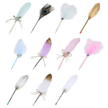 Stylo Ă bille plume pour journal, stylo Ă bille-Bleu B