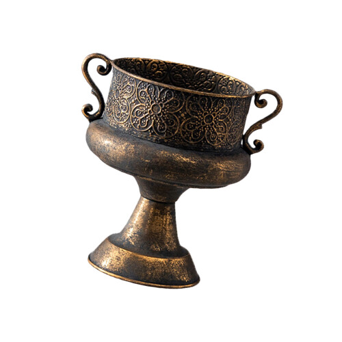 Flower Pot Iron Planter Weather Resistant Suitable For-A2852
