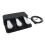 ABS Texture Sustain Pedal for Various Keyboard-Silver. 1