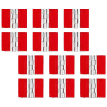Pack of 12 Auto Adhesive Clear Acrylic Hinges with 5-25 by 35mm