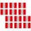 Clear Plastic Hinges Stick On Strong Folding Hinges-25 by 35mm 1