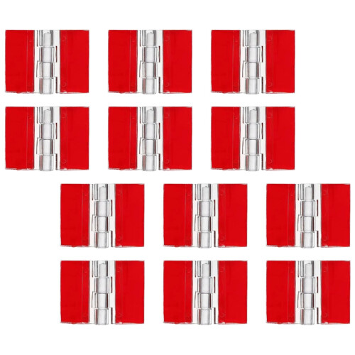 Clear Plastic Hinges Stick On Strong Folding Hinges-25 by 35mm