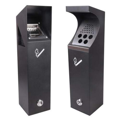 Bottom Wall Mounted Trash Can For Outdoor Metal-head raiser 1