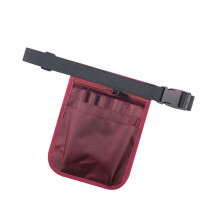 Compactly Tool Storage Bag Nurse Waist Bags for-Dark Red