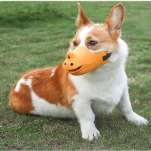 Náhubek XL Rhino Snout (18-20 cm) pro střední/velké psy. Proti kousnutí a štěkání pro plemena jako zlatý retrívr. Barva: Modrá._M
