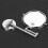 Home Bathroom Copper Makeup Mirror Wall Mounted Double Sided Folding Makeup Vanity Mirror Bright Silver Round Base 6 Inch 4