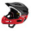 Breathable Ventilated Biking Helmet Detachable-Red B.lack 1