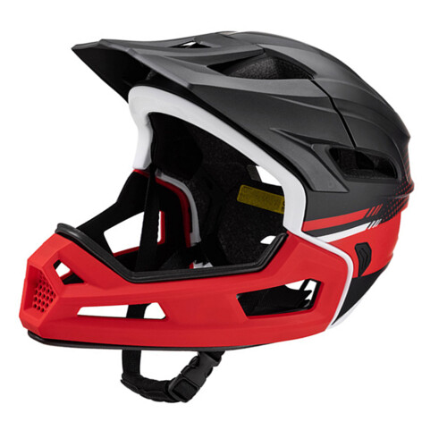 Breathable Ventilated Biking Helmet Detachable-Red B.lack