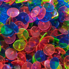 100 st. 24 mm plastmarkörer för golfbollar | Markörer för lagliga turneringspositioner | Ekologisk PVC-fri_M