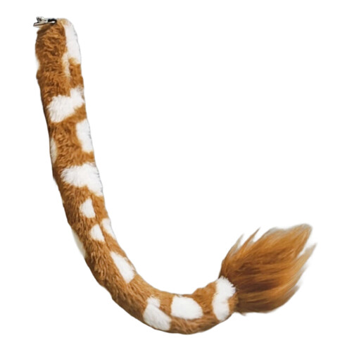 Bandeau oreilles de girafe, gants pattes de-queue de cerf marron
