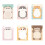 Safe Materials Animal Shape Stick Note-Cow Cat A to Chocola 1
