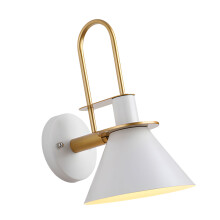 Elegant Iron Wall Light for Bedroom Living Space Modern-White