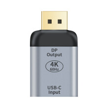 Adaptér USB-C na DisplayPort – 4K 60Hz, Plug & Play, kompaktný, funguje s Windows/Android/OS X_M