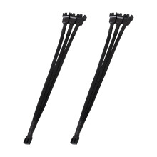 2Pcs 26cm 4Pin Computer Fan PWMs Splitter Cable for-1 for three