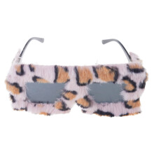 Creatieve grote harige frame oversized zonnebril Trendy-13