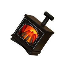 Realistische LED-vlam miniatuur open haarden Lampmodel-Zwart