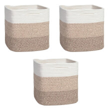 3 Pack Comfortable Braided Hampers Suitable For Nursery-A