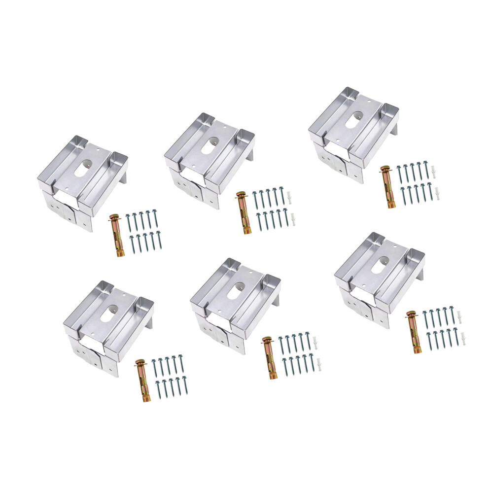Flexible 6X6 Deck Post Base Suitable For Various-Pack Of Six 7695000911949
