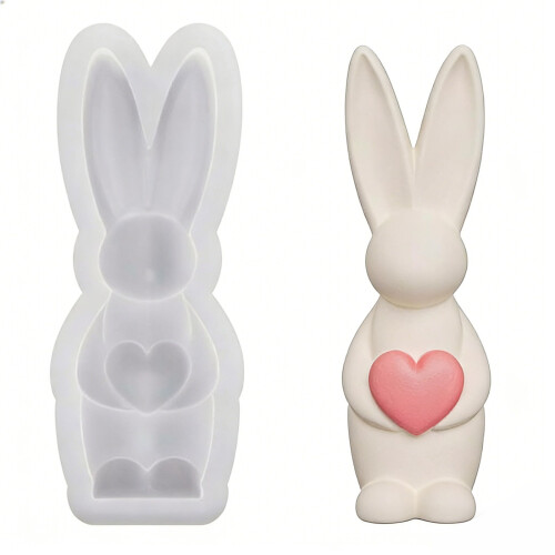 Easter Rabbit Silicone Candle Molds for Resin Casting Candle-1