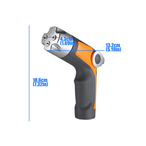 Functional Hose Nozzle With Swiveling Head And Leak Resistant 2