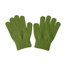 1 Pair Knitted Gloves For Children Soft Warm Stretchy Fit-Green