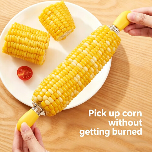 Heatproof Corn Cobs Pin With Thermoplastic Rubber-4 colors 2